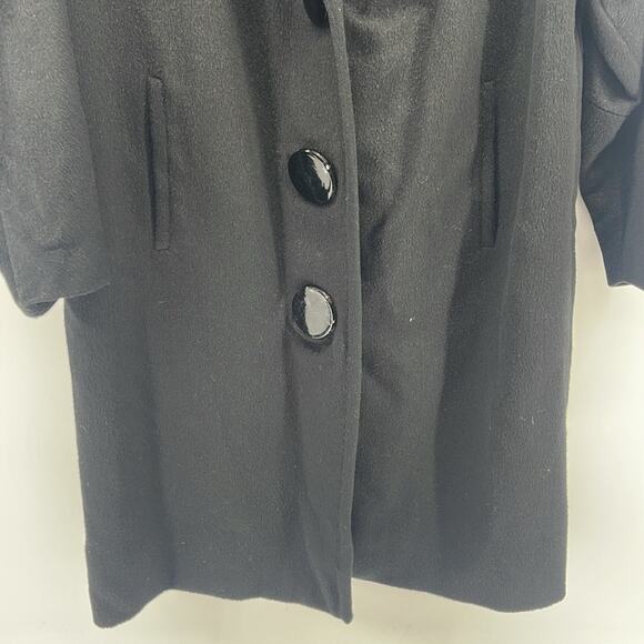 Vintage Peerless wool alpaca blend shawl collar winter cold weather midi coat - Picture 3 of 6